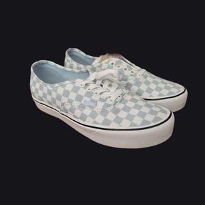 Vans Comfycush Baby Blue Checkerboard Authentic Men's 9.5